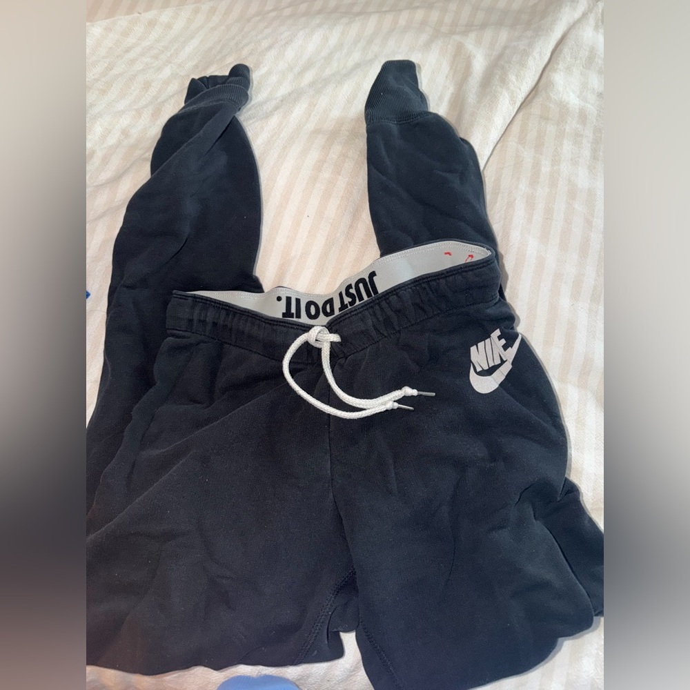 Nike Kids Charcoal Joggers with Logo